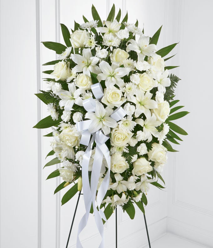 Exquisite Tribute Standing Spray — order flowers
