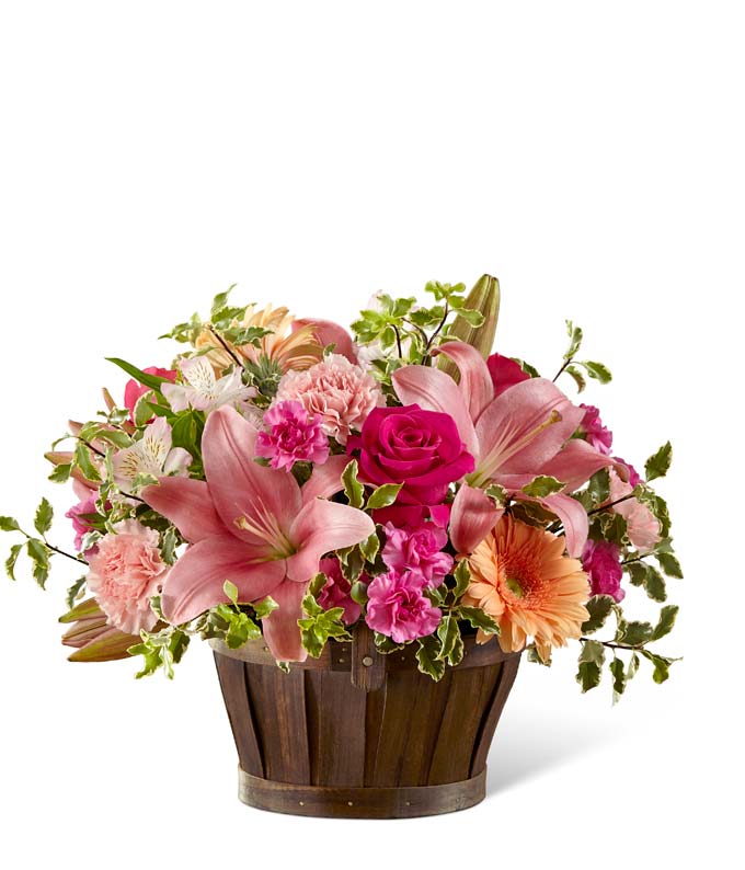 Garden of Lily Basket — valentine's day flowers
