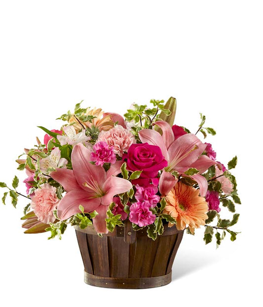 Garden of Lily Basket — valentine's day flowers
