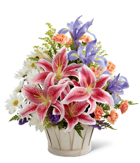 From The Heart Sympathy Basket — floral shops near me