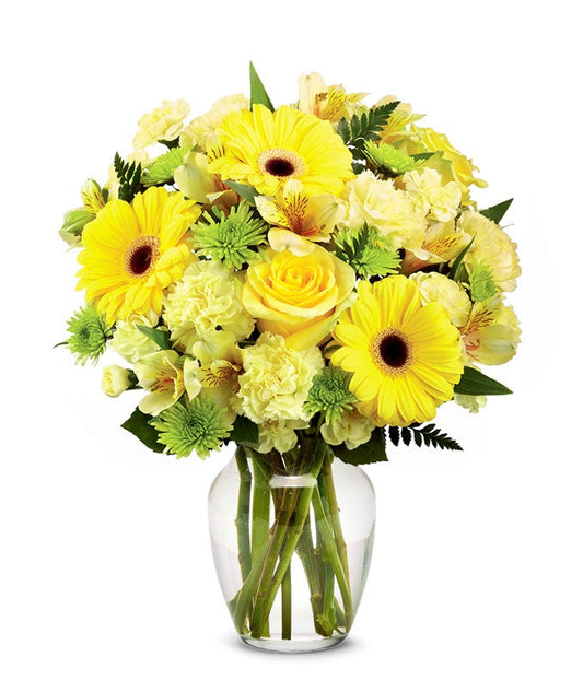 Bursting Yellow Bouquet — floral arrangements near me