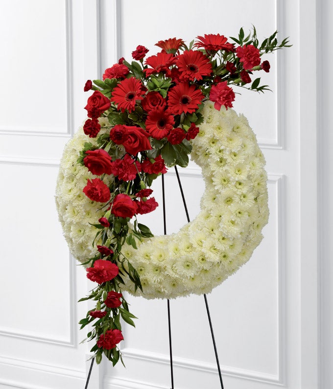 Graceful Tribute Wreath — floral shop