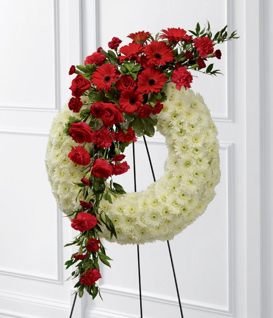 Graceful Tribute Wreath — floral shop