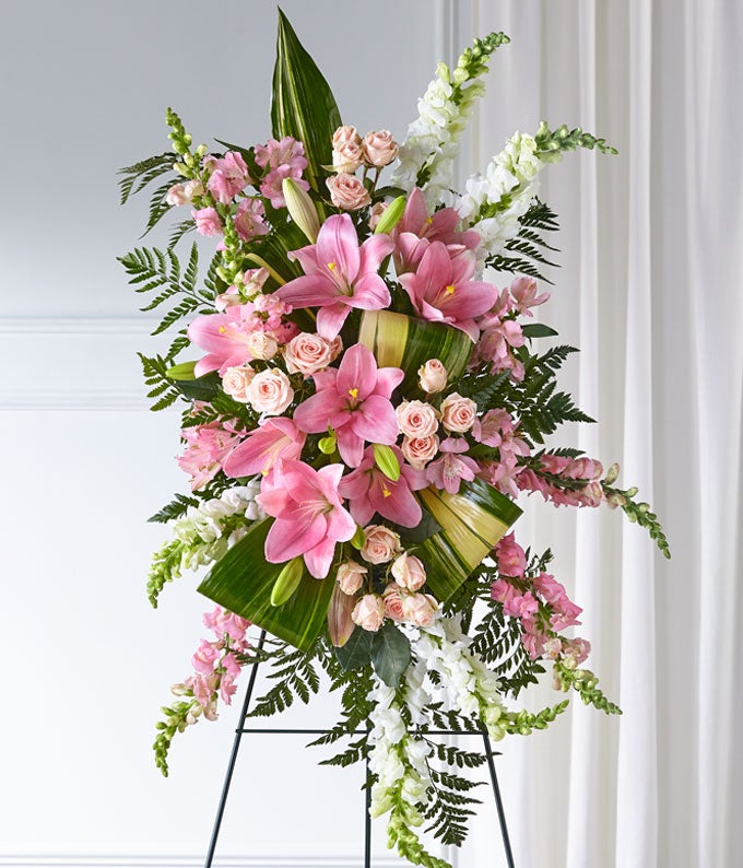 Elegant Embrace Standing Spray — floral shops near me