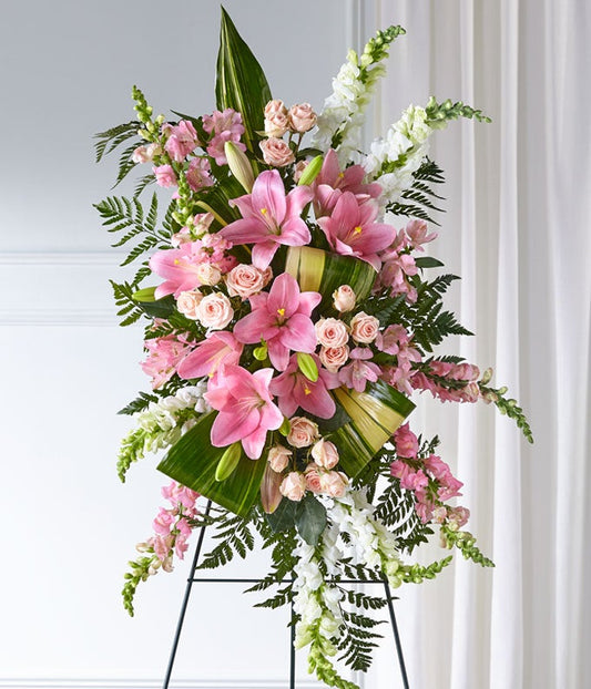 Elegant Embrace Standing Spray — floral shops near me