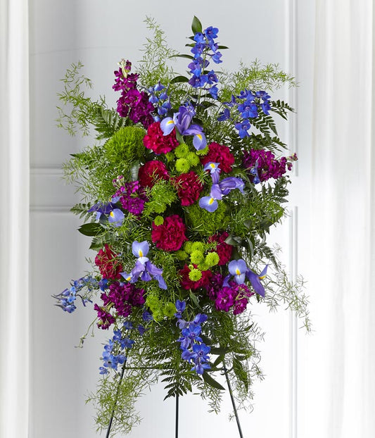 Heavenly Skies Standing Spray — floral delivery near me