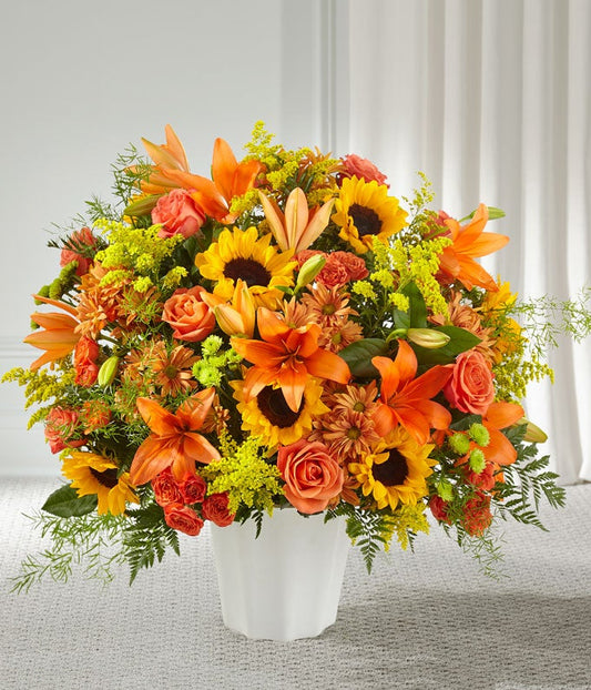 Remembering Fall Floor Basket — order flowers