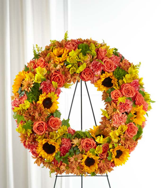 Autumn Cherished Memories Wreath — local florist near me