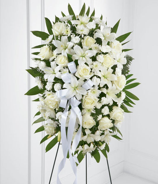 Exquisite Tribute Standing Spray — order flowers