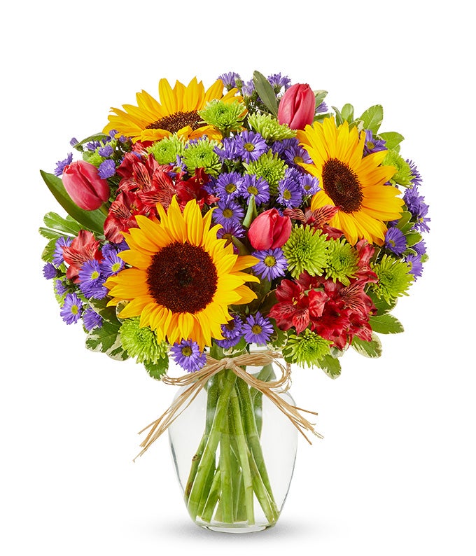 Utopian Sunflower Garden — flowers for a funeral