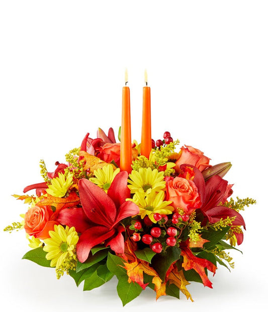 Colors of Autumn Centerpiece — floristeria near me