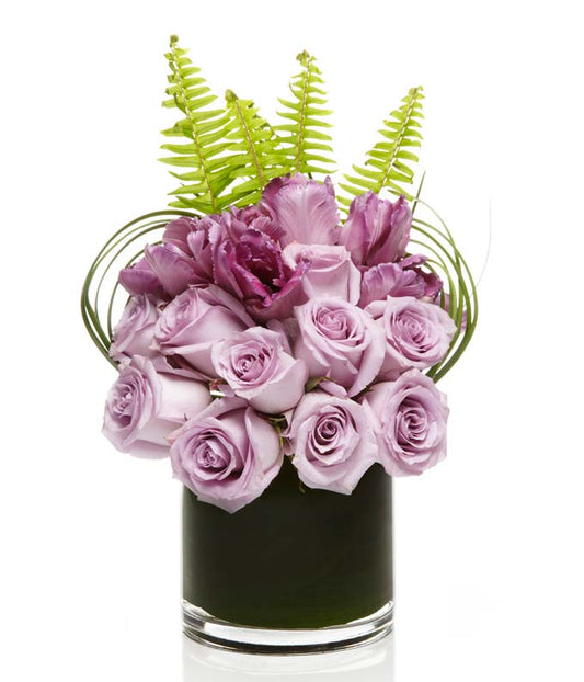 Contempory Purple Roses — flower flowers