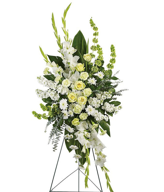 Serene Meadow Standing Spray — valentines flower delivery