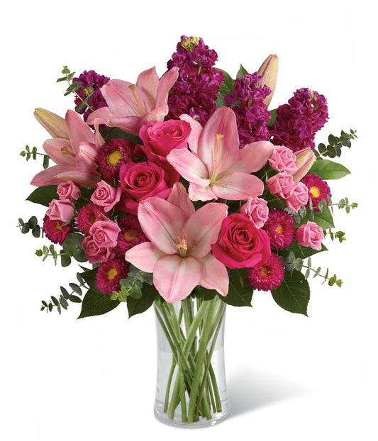 Bedazzled By Roses & Lilies — send flowers