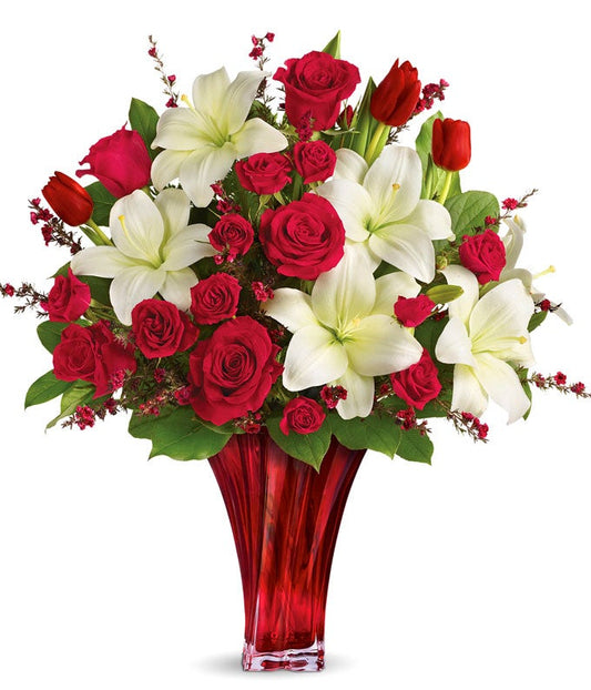 Reflections Of Love Bouquet — red roses bouquet