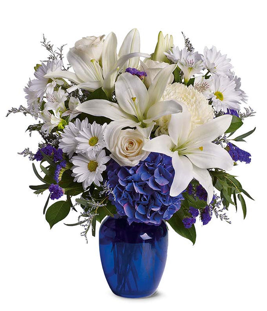 Beautiful in Blue Bouquet — floral shops near me