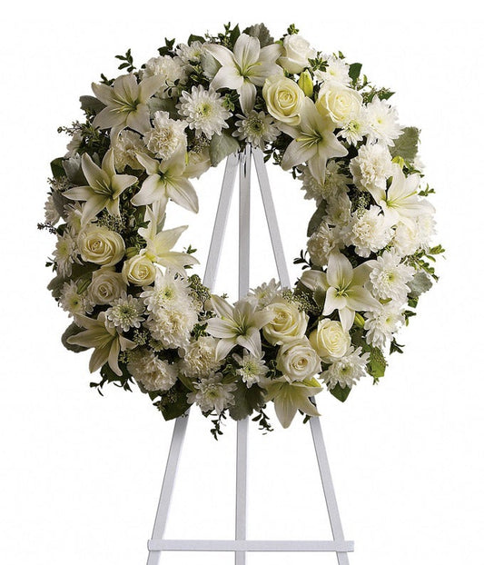 Serenity Wreath — valentines flowers