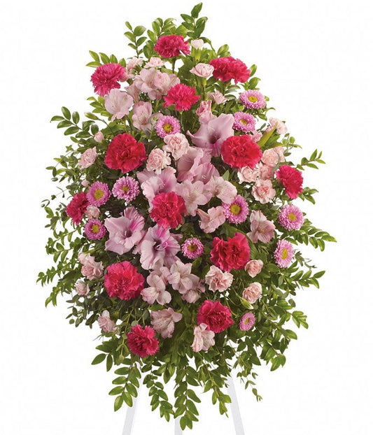 Pink Tribute Spray — affordable flower delivery
