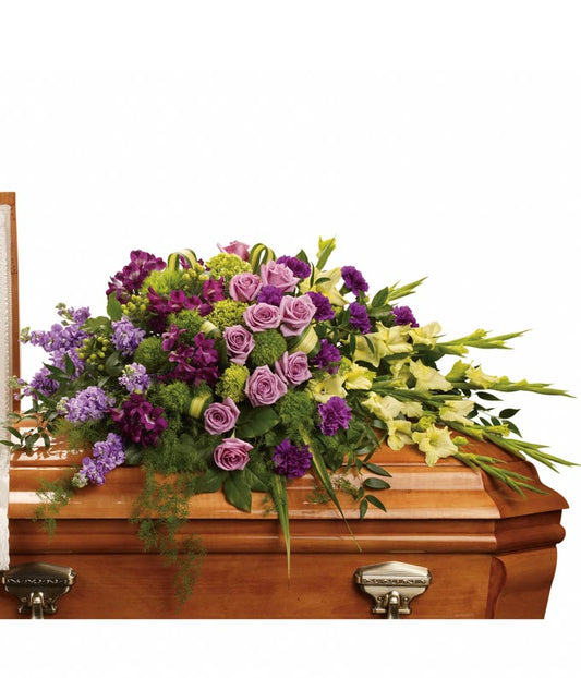 Meadow of Memories Casket Spray — valentine's day flower delivery