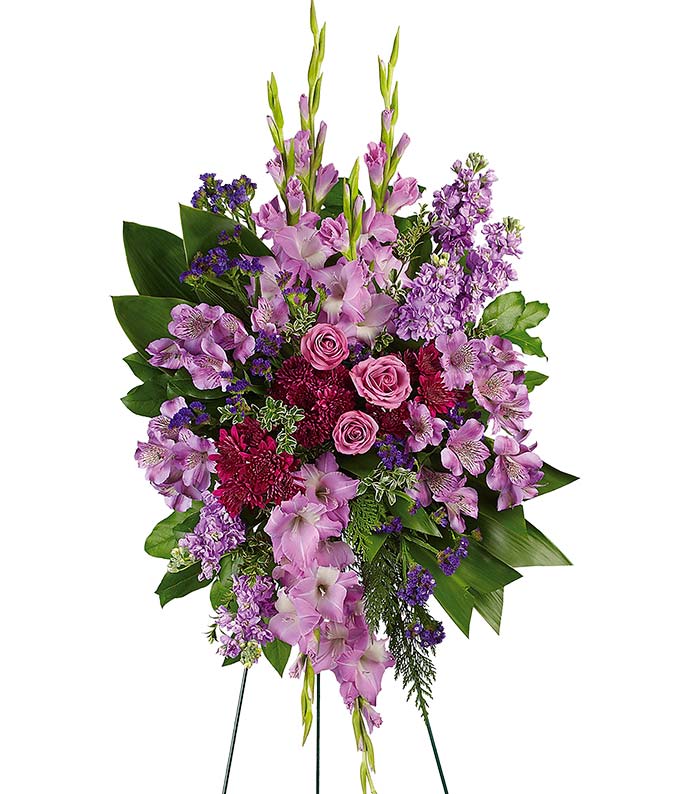 Lavender Reflections Spray — red roses bouquet