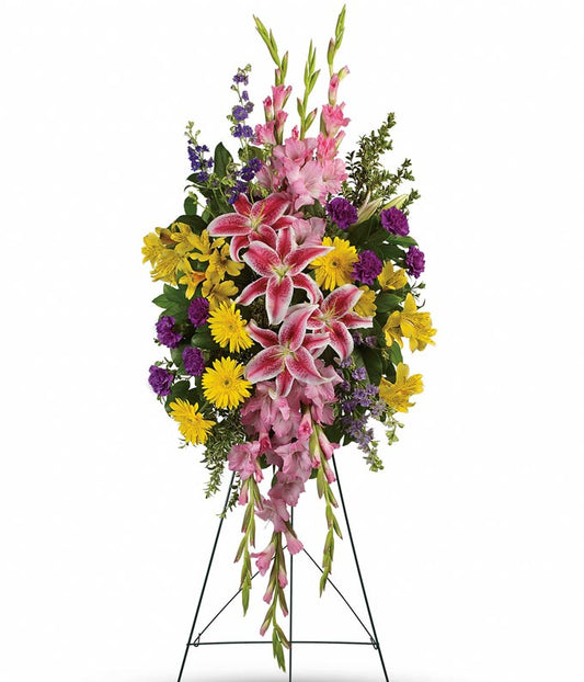 Ethereal Remembrance Standing Spray — local flower shops near me