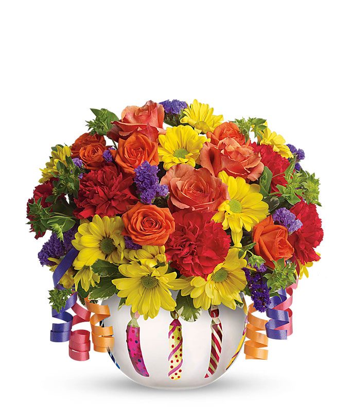Brilliant Birthday Blooms Bouquet — same day bouquet delivery