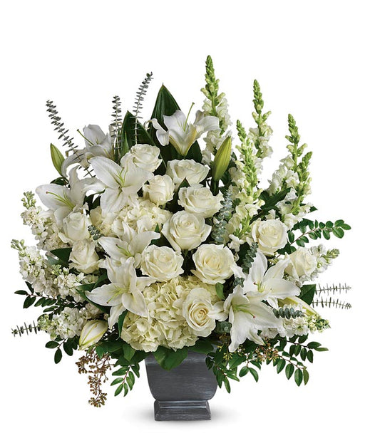 Serene Remembrance Funeral Arrangement — cheap flower delivery