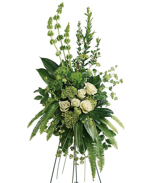 Peaceful Meadows Standing Spray — order flowers for delivery