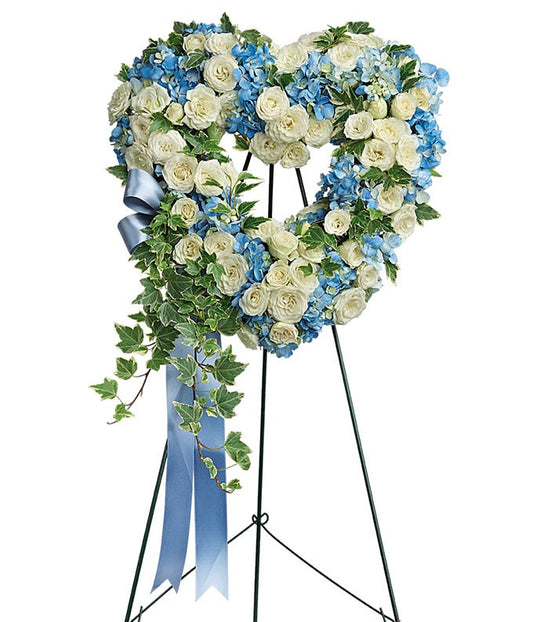 Heartfelt Serenity Funeral Spray — rose delivery service