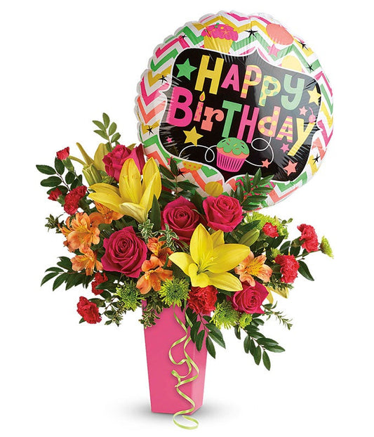 Bright & Blissful Birthday — cheap flower shop near me