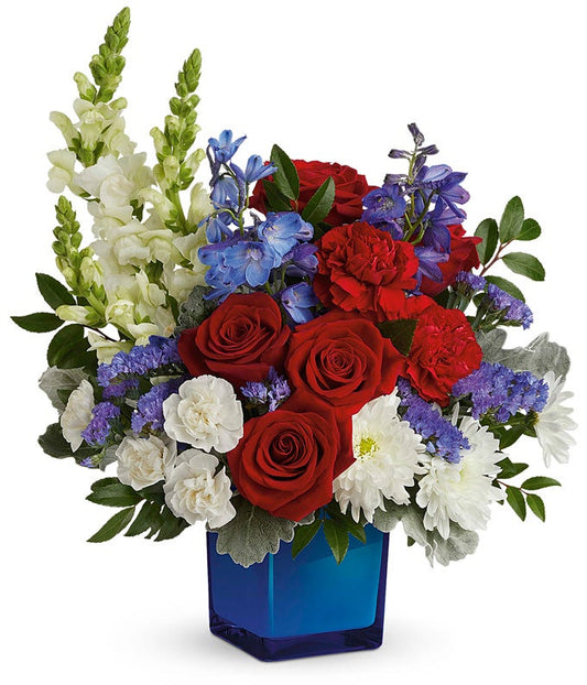 Red, White, and Bloom — birthday flowers